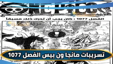 مانجا ون بيس 1077