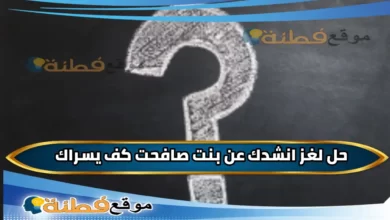 انشدك عن بنت صافحت كف يسراك