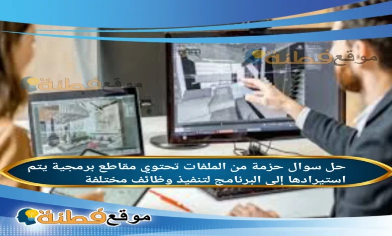 حزمة من الملفات تحتوي مقاطع برمجية يتم استيرادها إلى البرنامج لتنفيذ وظائف مختلفة