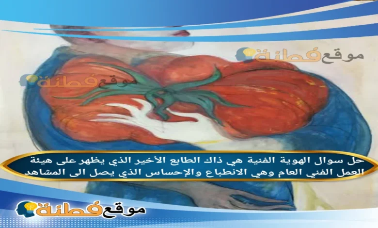 الهوية الفنية هي ذاك الطابع الأخير الذي يظهر على هيئة العمل الفني العام وهي الانطباع والإحساس الذي يصل الى المشاهد