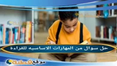من المهارات الاساسيه للقراءة