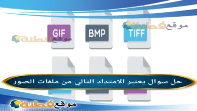 يعتبر الامتداد التالي من ملفات الصور