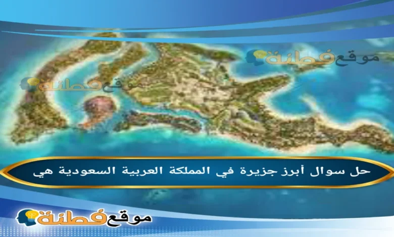 أبرز جزيرة في المملكة العربية السعودية هي