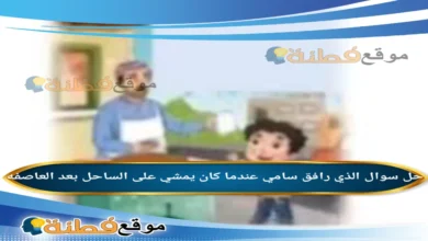 الذي رافق سامي عندما كان يمشي على الساحل بعد العاصفه