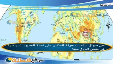 ساعدت حركة السكان على نشأة الحدود السياسية في بعض الدول منها