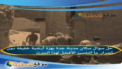 سكان مدينة جدة بهزة أرضية خفيفة دون أضرار. ما التفسير الأفضل لهذا الحدث