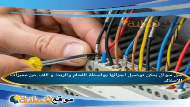 يمكن توصيل اجزائها بواسطة اللحام والربط و اللف, من مميزات الاسلاك