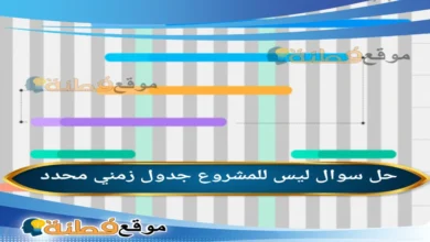 ليس للمشروع جدول زمني محدد