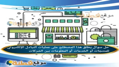 يطلق هذا المصطلح على عمليات التبادل الإلكتروني للمنتجات أو الخدمات أو المعلومات بين الشركات