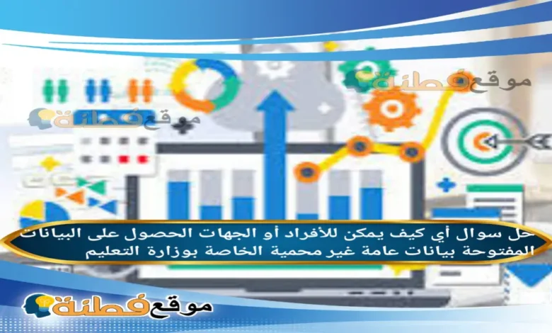 كيف يمكن للأفراد أو الجهات الحصول على البيانات المفتوحة بيانات عامة غير محمية الخاصة بوزارة التعليم