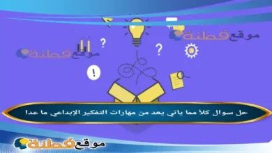 كلاً مما ياتي يعد من مهارات التفكير الإبداعي ما عدا