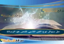 نوع الفن الأدبي للنّص هو الرسالة