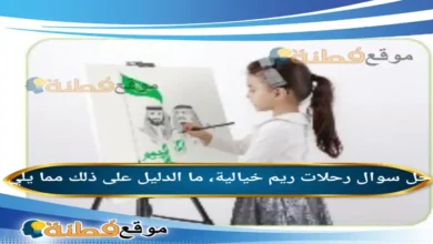 رحلات ريم خيالية، ما الدليل على ذلك مما يلي