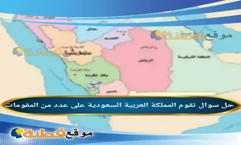 تقوم المملكة العربية السعودية على عدد من المقومات