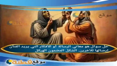 هو معاني الرسالة أو الأفكار التي يريد الفنان إيصالها للآخرين. الشكل المضمون الهيكل