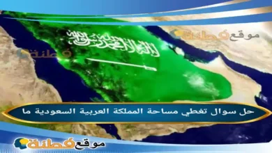 تغطي مساحة المملكة العربية السعودية ما
