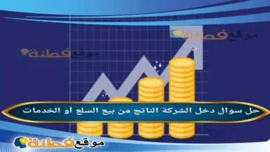 دخل الشركة الناتج من بيع السلع أو الخدمات