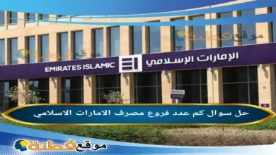 كم عدد فروع مصرف الامارات الاسلامي