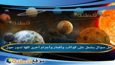 يشمل على كواكب وأقمار وأجرام أخرى كلها تدور حول