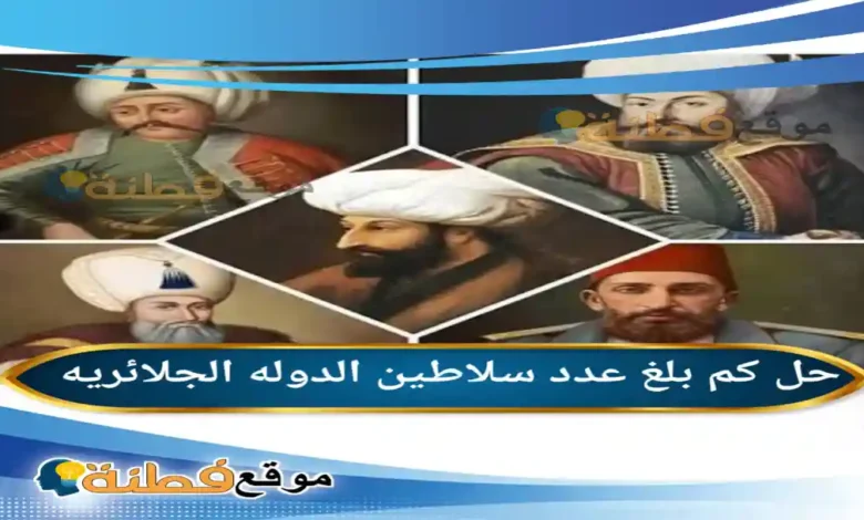 كم بلغ عدد سلاطين الدوله الجلائريه