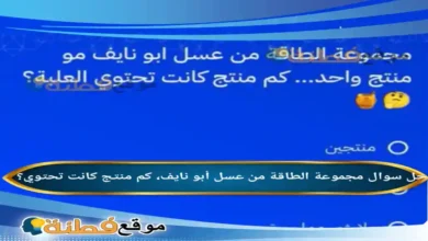 مجموعة الطاقة من عسل أبو نايف، كم منتج كانت تحتوي؟