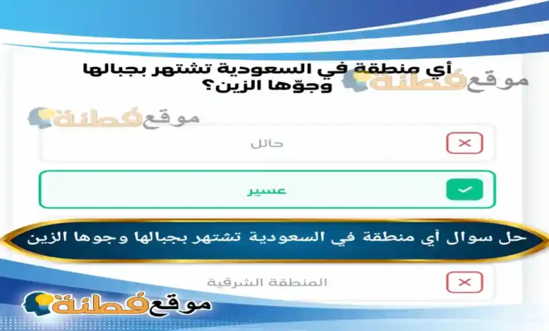 أي منطقة في السعودية تشتهر بجبالها وجوها الزين