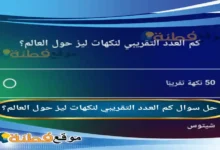 كم العدد التقريبي لنكهات ليز حول العالم؟