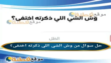 وش الشي اللي ذكرته اختفى؟