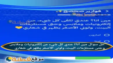 مين أنا؟ عندي كل شيء من إلكترونيات وملابس وحتى مستلزمات البيت، ولوني الأصفر يظهر في شعاري