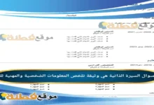 السيرة الذاتية هي وثيقة تلخص المعلومات الشخصية والمهنية للفرد.
