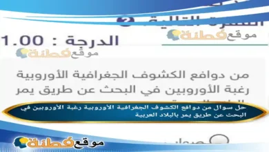 من دوافع الكشوف الجغرافية الأوروبية رغبة الأوروبين في البحث عن طريق يمر بالبلاد العربية