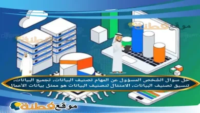 الشّخص المسؤول عن المهام تصنيف البيانات، تجميع البيانات، تنسيق تصنيف البيانات، الامتثال لتصنيف البيانات هو ممثل بيانات الأعمال