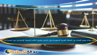 يقوم القضاء في المملكة العربية السعودية على أساس تطبيق أحكام الشريعة الإسلامية دون تمييز لأحد