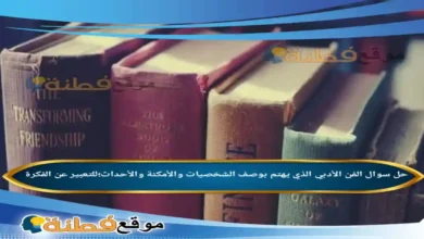 الفن الأدبي الذي يهتم بوصف الشخصيات والأمكنة والأحداث؛للتعبير عن الفكرة