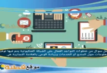 من خطوات التواجد الفعال على الشبكة العنكبوتية يتم فيها توفير معلومات حول المنتج أو الخدمات وزيادة الوعي بالعلامة التجارية هي