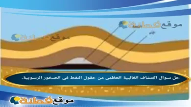 اكتشاف الغالبية العظمى من حقول النفط في الصخور الرسوبية.