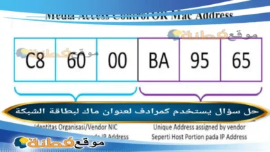 يستخدم كمرادف لعنوان ماك لبطاقة الشبكة