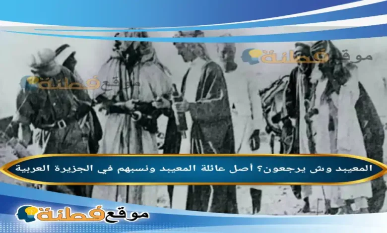 المعيبد وش يرجعون؟ أصل عائلة المعيبد ونسبهم في الجزيرة العربية