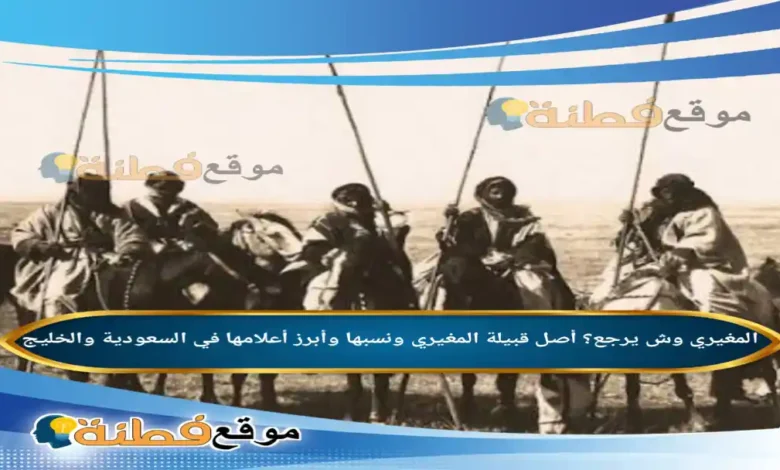 المغيري وش يرجع؟ أصل قبيلة المغيري ونسبها وأبرز أعلامها في السعودية والخليج
