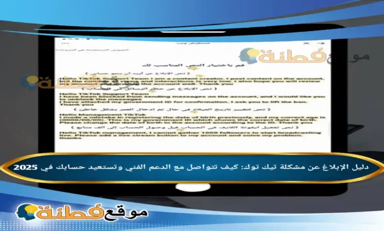 دليل الإبلاغ عن مشكلة تيك توك: كيف تتواصل مع الدعم الفني وتستعيد حسابك في 2025