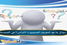 ما هو التعريف الصحيح لـ "الرأس" في المجسمات