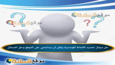 تحديد الأنماط الهندسية يمكن أن يساعدني على التوقع وحل المسائل