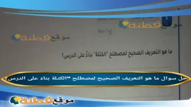 ما هو التعريف الصحيح لمصطلح "الكتلة بناءً على الدرس؟