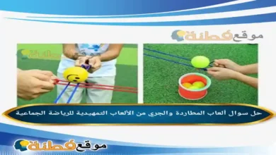 ألعاب المطاردة والجري من الألعاب التمهيدية للرياضة الجماعية