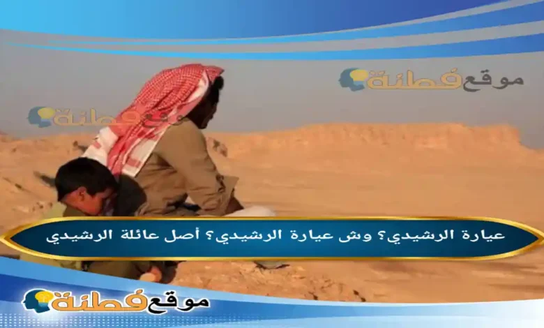 عيارة الرشيدي؟ وش عيارة الرشيدي؟ أصل قبيلة الرشيدي