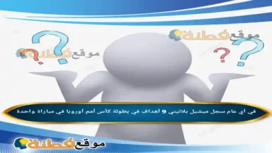 في أي عام سجل ميشيل بلاتيني 9 أهداف في بطولة كأس أمم أوروبا في مباراة واحدة