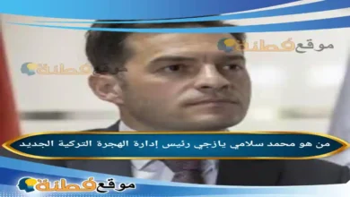من هو محمد سلامي يازجي رئيس إدارة الهجرة التركية الجديد