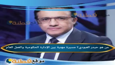 من هو حيدر العبودي؟ مسيرة مهنية بين الإدارة الحكومية والعمل العام