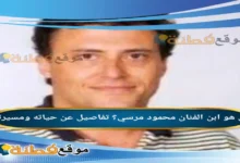 من هو ابن الفنان محمود مرسي تفاصيل عن حياته ومسيرته
