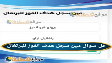 مين سجل هدف الفوز للبرتغال